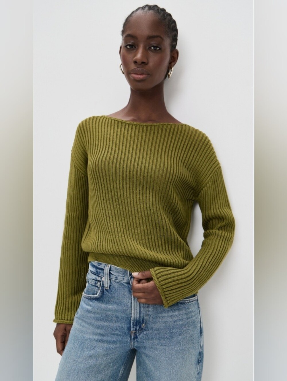 NWT Theory Easy Open Neck Pullover Sweater. Sizes M, L - Picture 2 of 13